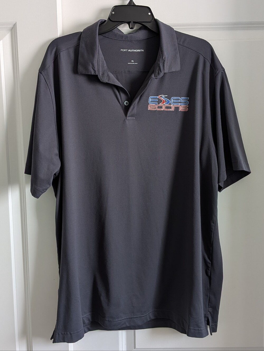 Port Authority Dark Charcoal Polo with Embroidered Logo